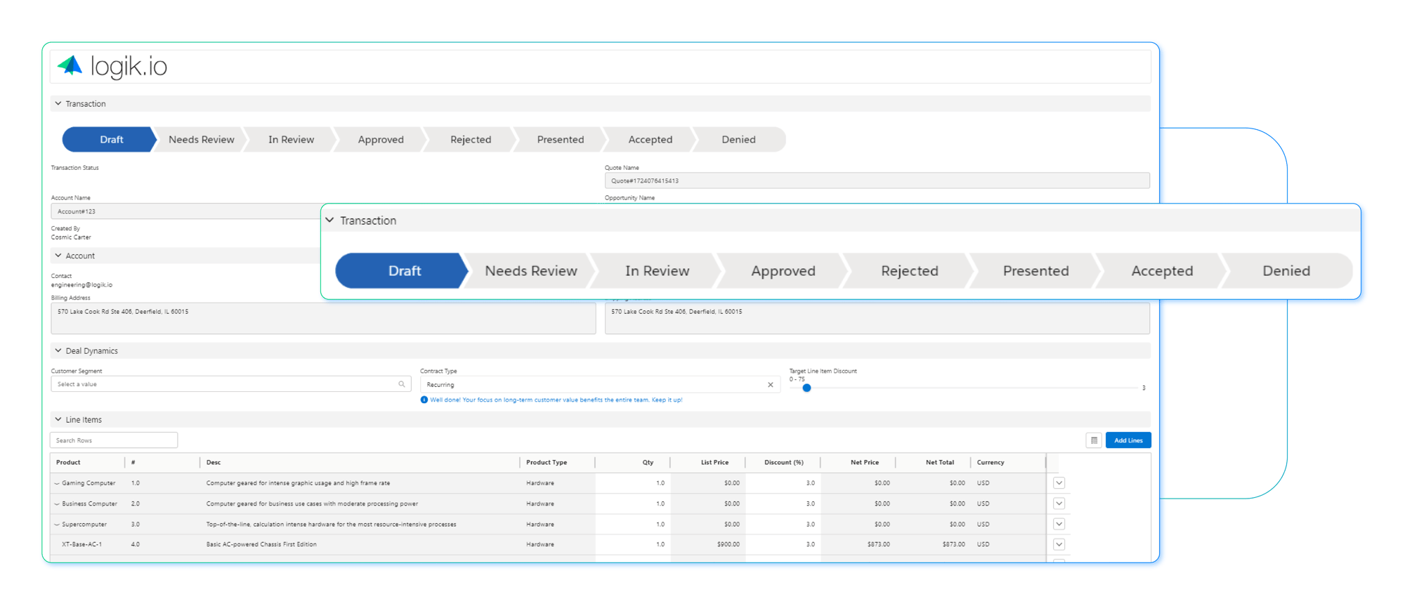 Controlled Pricing Demo Image